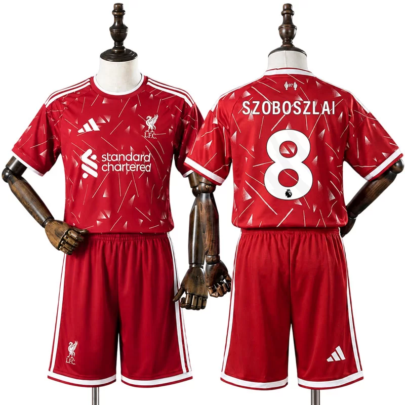 Liverpool 2026/27 Dominik Szoboszlai 8 Hemmaställ Barn Fotbollströja med Shorts