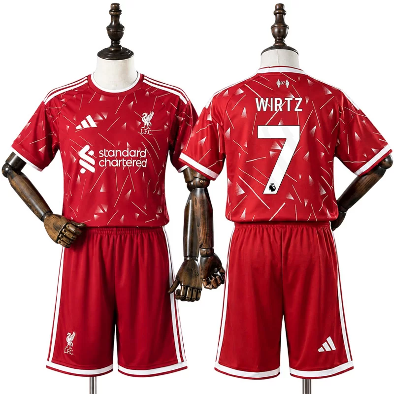 Liverpool 2026/27 Florian Wirtz 7 Hemmaställ Barn Fotbollströja med Shorts