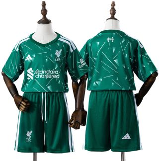 Liverpool 2026/27 Målvaktströja Grön Barn med Shorts