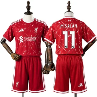 Liverpool 2026/27 Mohamed Salah 11 Hemmaställ Barn Fotbollströja med Shorts