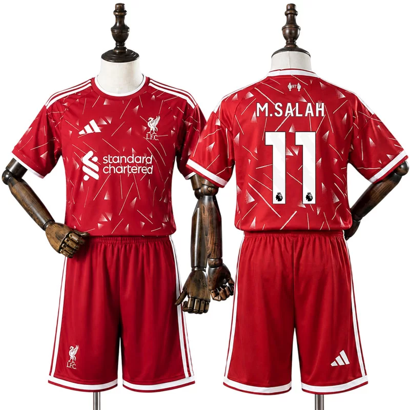 Liverpool 2026/27 Mohamed Salah 11 Hemmaställ Barn Fotbollströja med Shorts