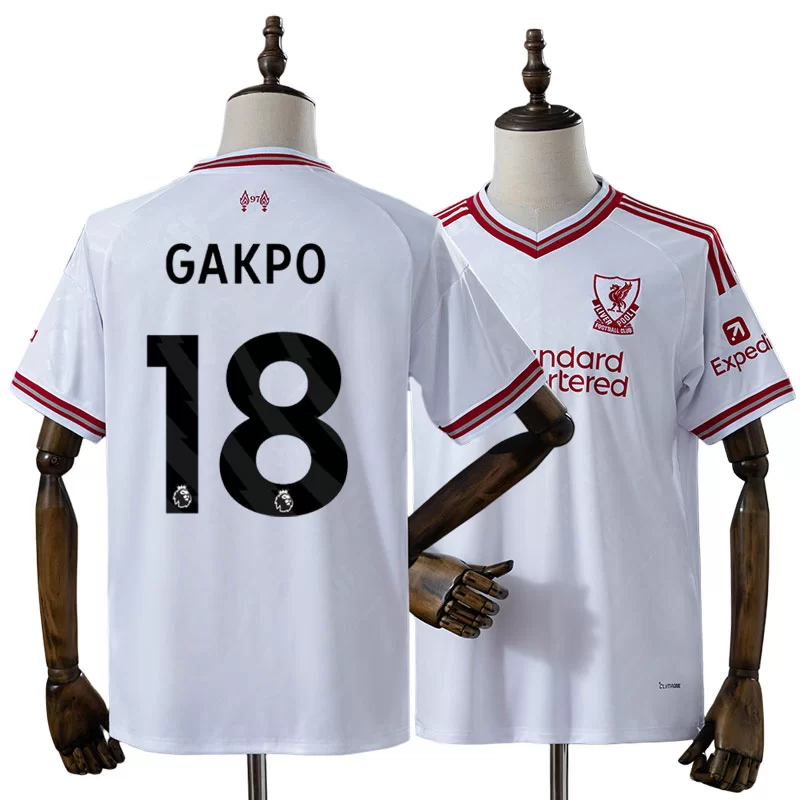 Liverpool Bortatröja 2026/27 Cody Gakpo 18 Herr Kortärmad Fotbollströja