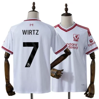 Liverpool Bortatröja 2026/27 Florian Wirtz 7 Herr Kortärmad Fotbollströja