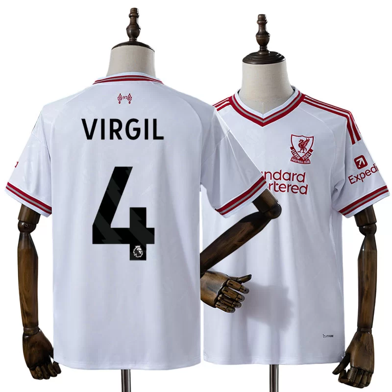 Liverpool Bortatröja 2026/27 Virgil van Dijk 4 Herr Kortärmad Fotbollströja