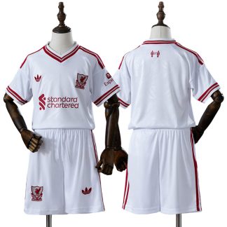 Liverpool FC 2026/27 Bortaställ Barn Vit Kortärmad med Shorts