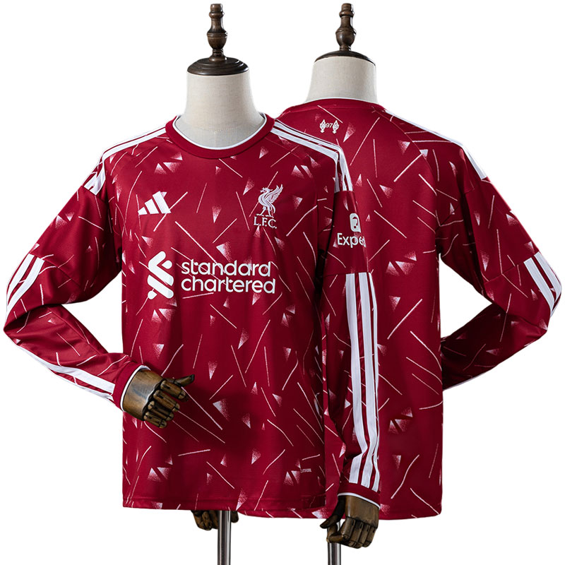 Liverpool FC Hemmatröja 2026/27 Långärmad Herr Fotbollströja