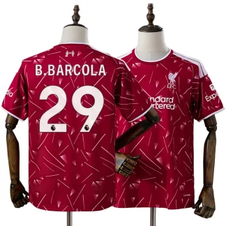 Liverpool Hemmatröja 2026/27 Bradley Barcola 29 Herr Kortärmad Fotbollströja