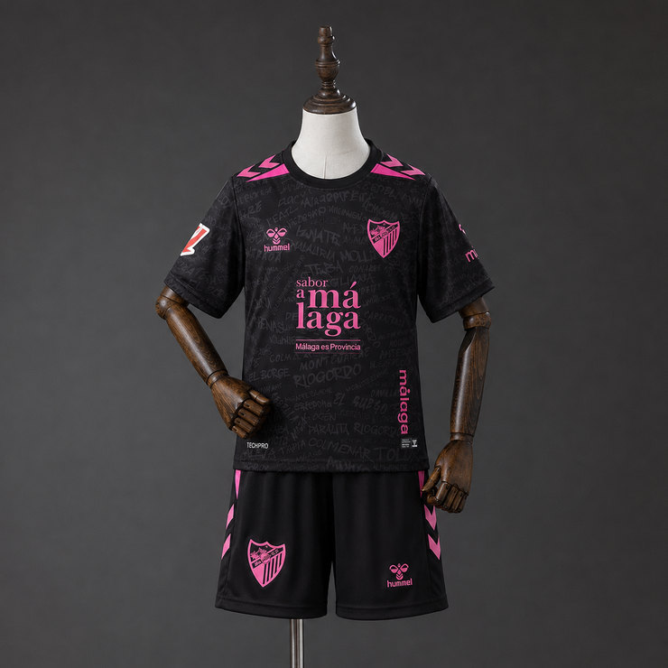 Málaga 2026/27 Tredjetröja Barn Fotbollsställ med Shorts