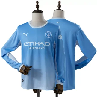 Manchester City 2026/27 Hemmatröja Herr Blå Långärmad Fotbollströja