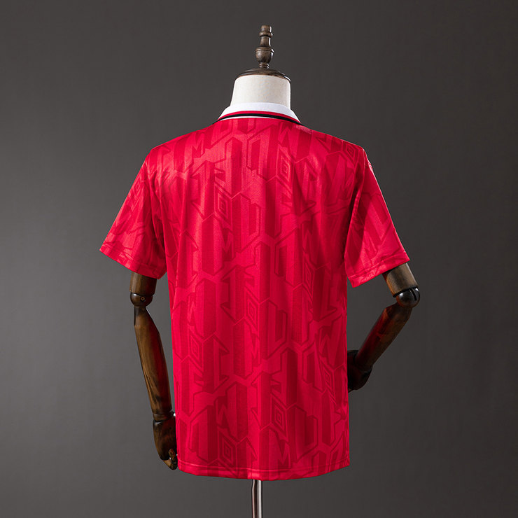 Manchester United 1992/94 Retro Hemmatröja Herr Röd Fotbollströja