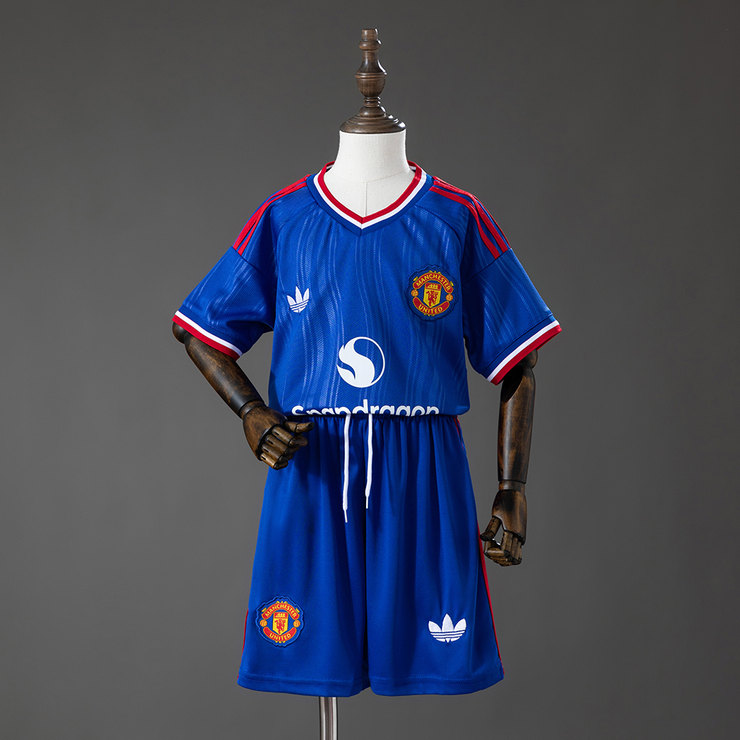 Manchester United 2026/27 Bortaställ Barn Fotbollsställ med Shorts