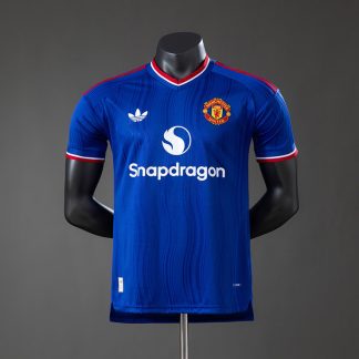 Manchester United 2026/27 Bortatröja Herr Spelarversion Kungsblå Fotbollströja