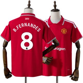 Manchester United 2026/27 Hemmatröja Bruno Fernandes 8 Herr Röd Fotbollströja