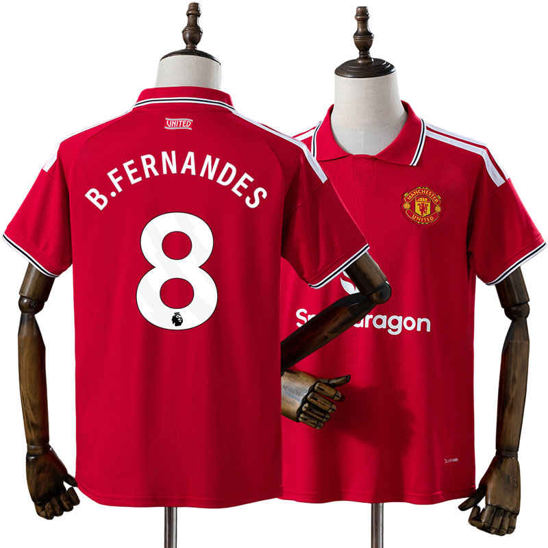 Manchester United 2026/27 Hemmatröja Bruno Fernandes 8 Herr Röd Fotbollströja