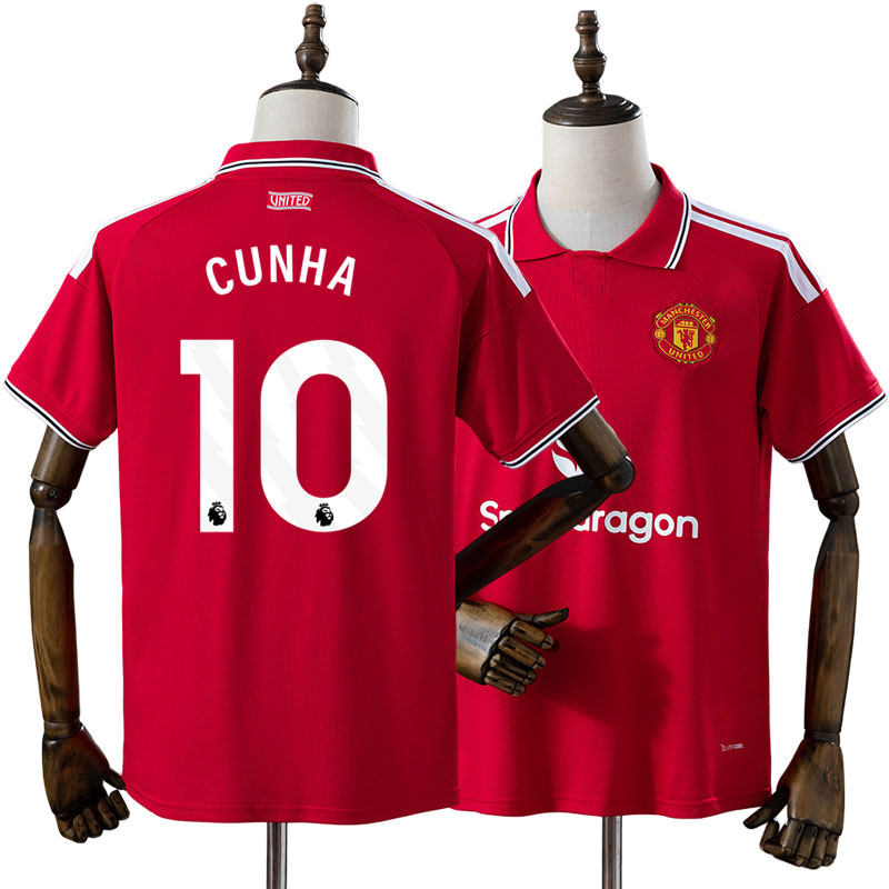 Manchester United 2026/27 Hemmatröja Matheus Cunha 10 Herr Röd Fotbollströja