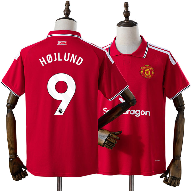 Manchester United 2026/27 Hemmatröja Rasmus Højlund 9 Herr Röd Fotbollströja