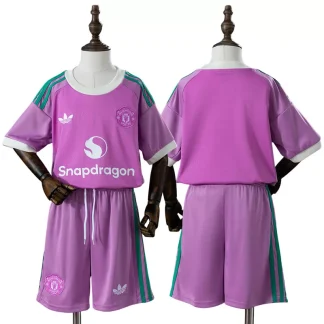 Manchester United 2026/27 Målvaktsställ Barn Rosa med Shorts