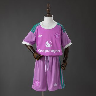 Manchester United 2026/27 Målvaktströja Barn Bortaställ Rosa