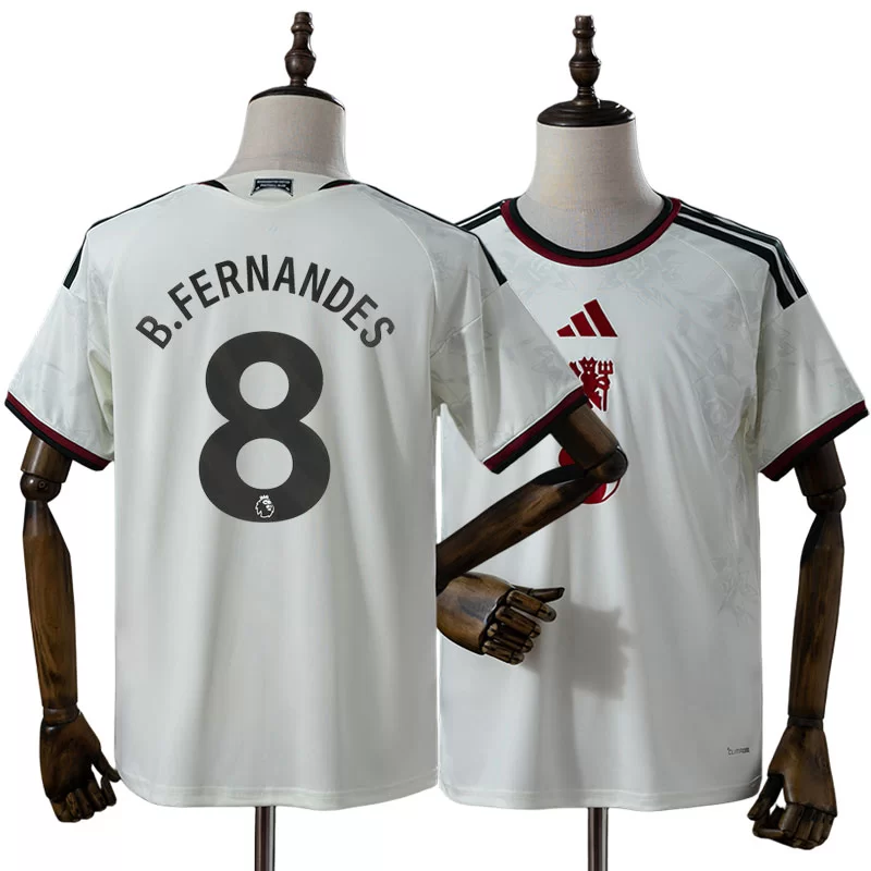 Manchester United 2026/27 Tredjetröja Bruno Fernandes 8 Herr Beige Fotbollströja