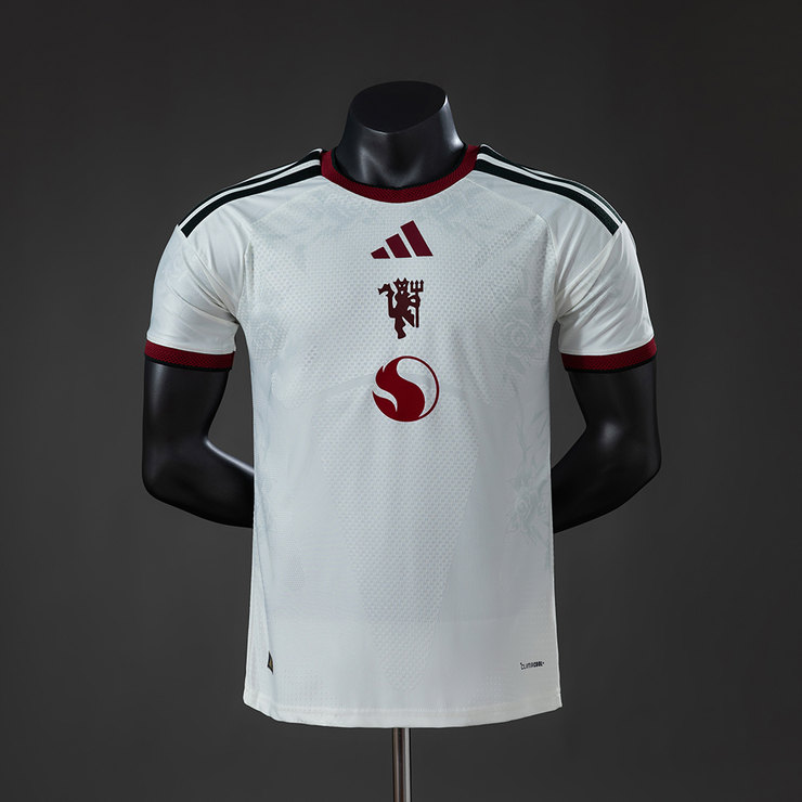 Manchester United 2026/27 Tredjetröja Herr Spelarversion Elfenbensvit Fotbollströja