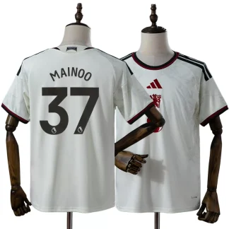 Manchester United 2026/27 Tredjetröja Kobbie Mainoo 37 Herr Beige Fotbollströja