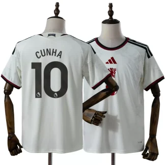 Manchester United 2026/27 Tredjetröja Matheus Cunha 10 Herr Beige Fotbollströja