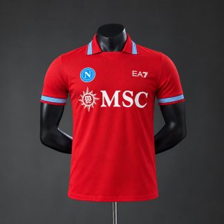 SSC Napoli 2026/27 Tredjetröja Spelarversion Herr Röd Fotbollströja