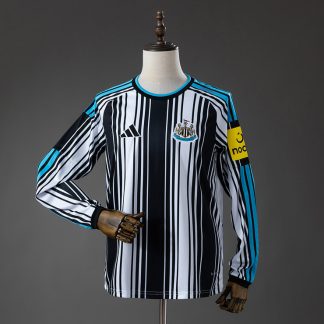 Newcastle United 2026/27 Hemmatröja Herr Långärmad Svart och Vit Fotbollströja