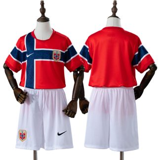 Norge VM 2026 Hemmaställ Barn Röd med Shorts