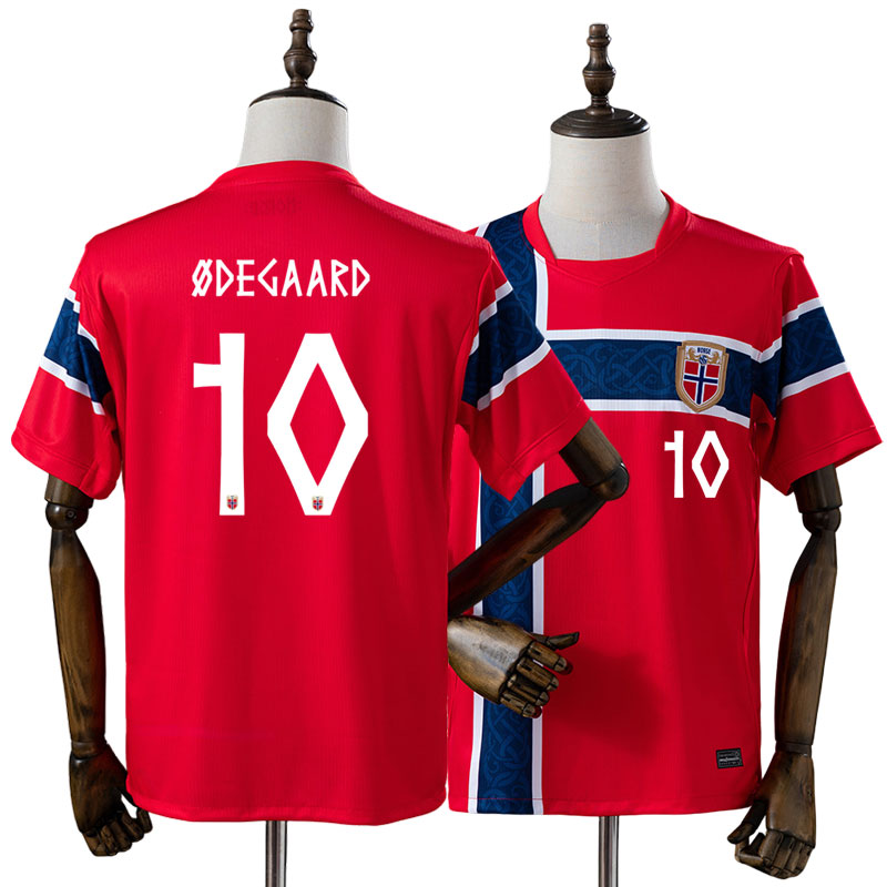 Norge VM 2026 Martin Ødegaard 10 Hemmatröja Herr Röd Fotbollströja