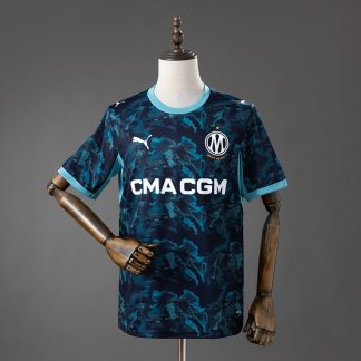 Olympique de Marseille 2026/27 Bortatröja Herr Marinblå och Ljusblå Fotbollströja