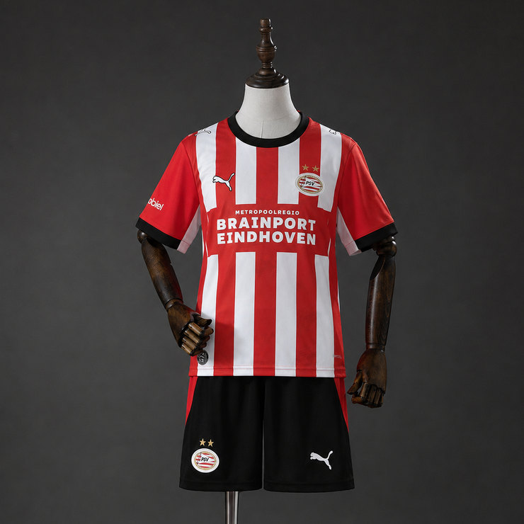 PSV Eindhoven 2026/27 Hemmatröja Barn Fotbollsställ med Shorts