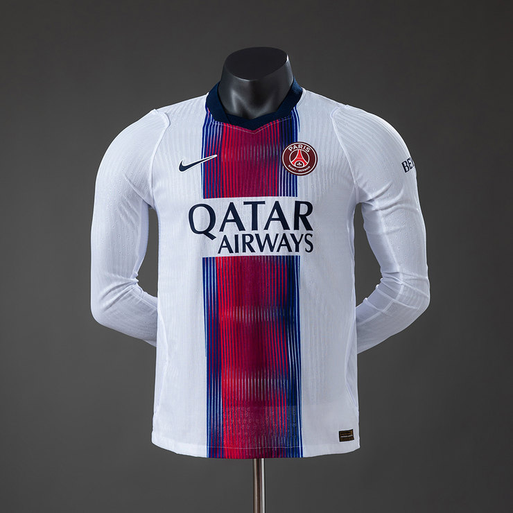 Paris Saint-Germain PSG 2026/27 Bortatröja Spelarversion Långärmad Fotbollströja Herr