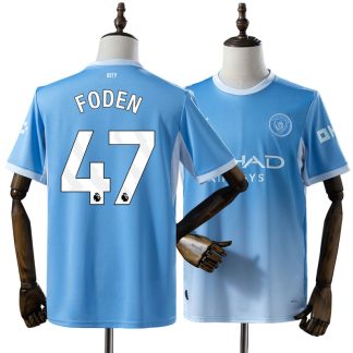 Phil Foden 47 Manchester City 2026/27 Hemmatröja Herr Blå Fotbollströja