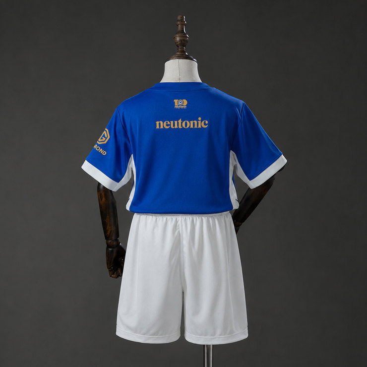 Portsmouth 2026/27 Hemmaställ Barn Blå Vit med Shorts