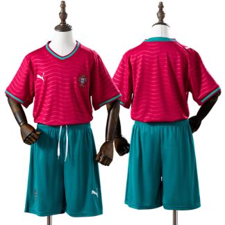 Portugal VM 2026 Hemmaställ Barn Röd Fotbollsställ med Shorts