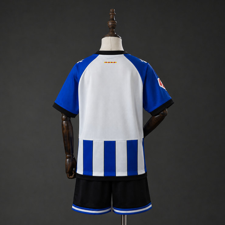 RCD Espanyol 2026/27 Hemmaställ Barn Kortärmad med Shorts