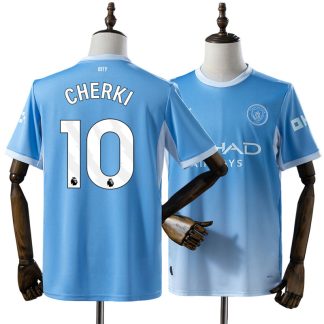 Rayan Cherki 10 Manchester City 2026/27 Hemmatröja Herr Blå Fotbollströja