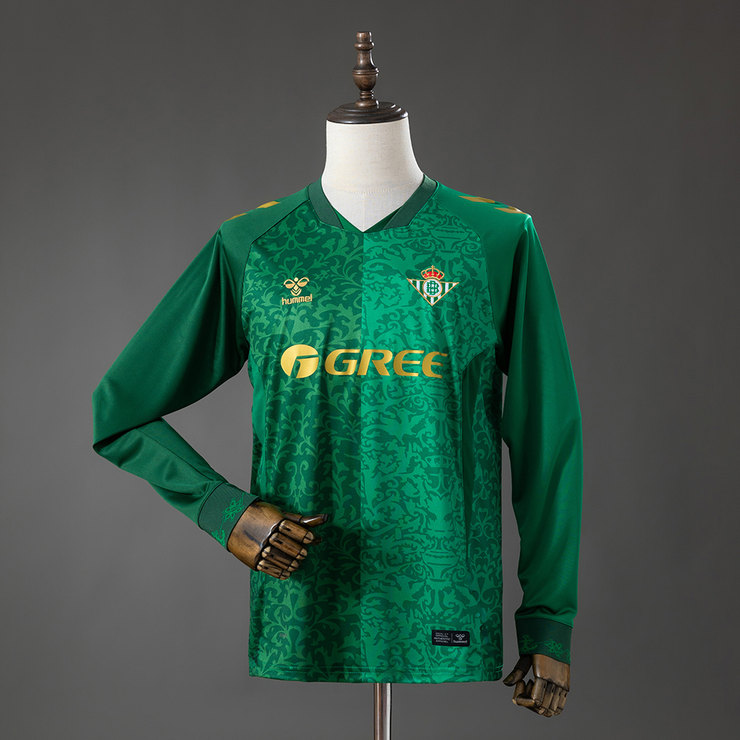 Real Betis 2026/27 Bortatröja Herr Grön Långärmad Fotbollströja