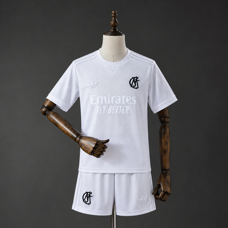 Real Madrid 2026/27 125-årsjubileum Fotbollsställ Barn Vit med Shorts