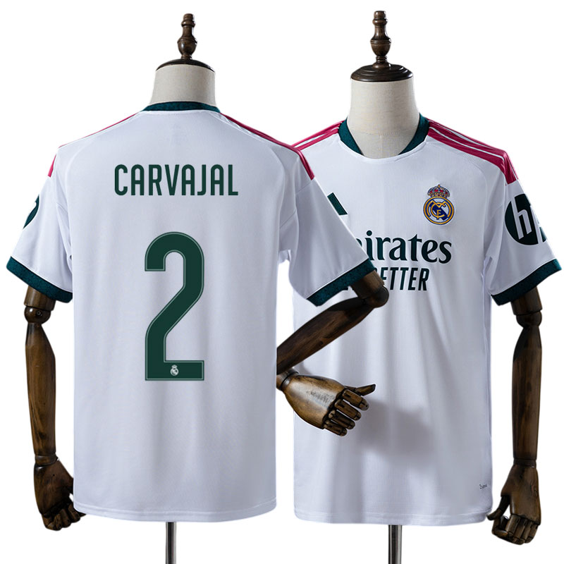 Real Madrid 2026/27 Dani Carvajal 2 Hemmatröja Herr Vit Fotbollströja