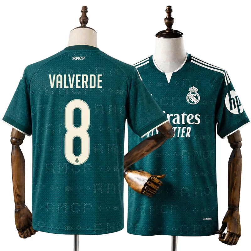 Real Madrid 2026/27 Federico Valverde 8 Bortatröja Herr Grön Fotbollströja