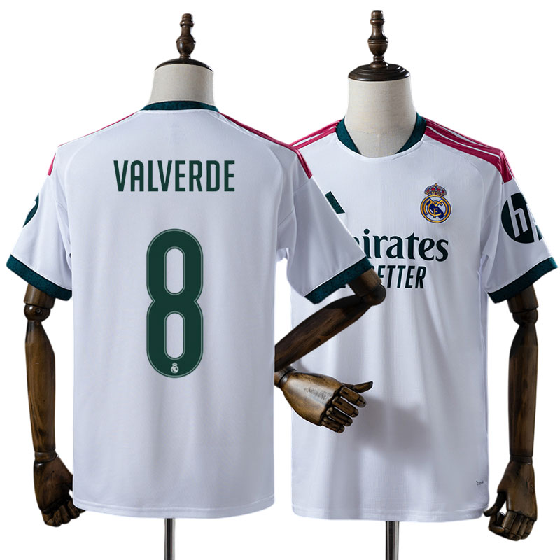 Real Madrid 2026/27 Federico Valverde 8 Hemmatröja Herr Vit Fotbollströja