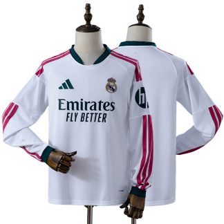 Real Madrid 2026/27 Hemmatröja Herr Långärmad Vit Fotbollströja
