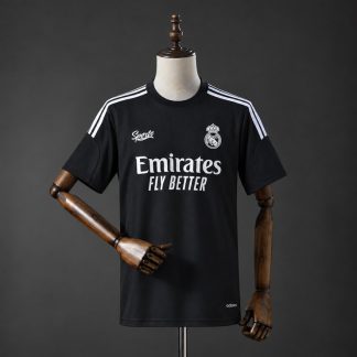Real Madrid 2026/27 Lifestylertröja Herr Svart Vit Fotbollströja