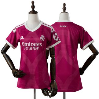 Real Madrid 2026/27 Tredjetröja Dam Kortärmad Rosa Fotbollströja