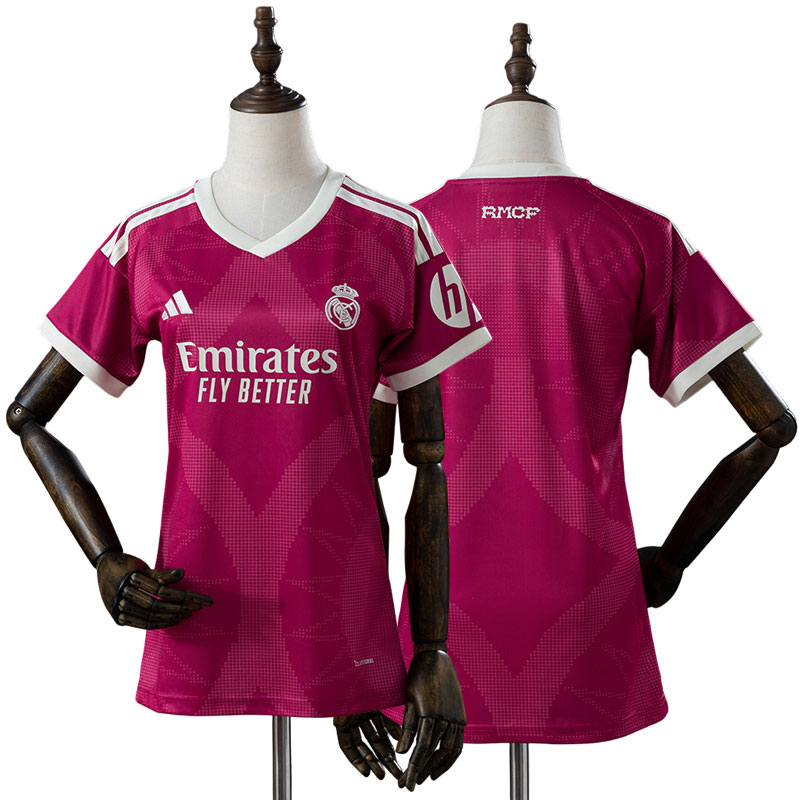 Real Madrid 2026/27 Tredjetröja Dam Kortärmad Rosa Fotbollströja