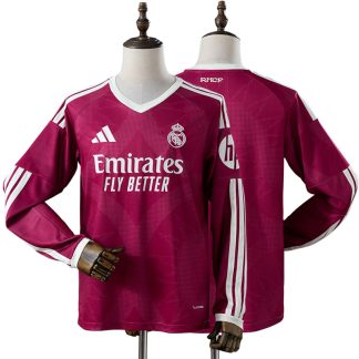 Real Madrid 2026/27 Tredjetröja Herr Långärmad Rosa Fotbollströja