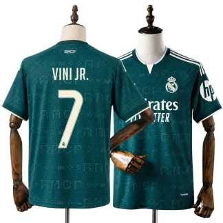 Real Madrid 2026/27 Vinícius Júnior 7 Bortatröja Herr Grön Fotbollströja