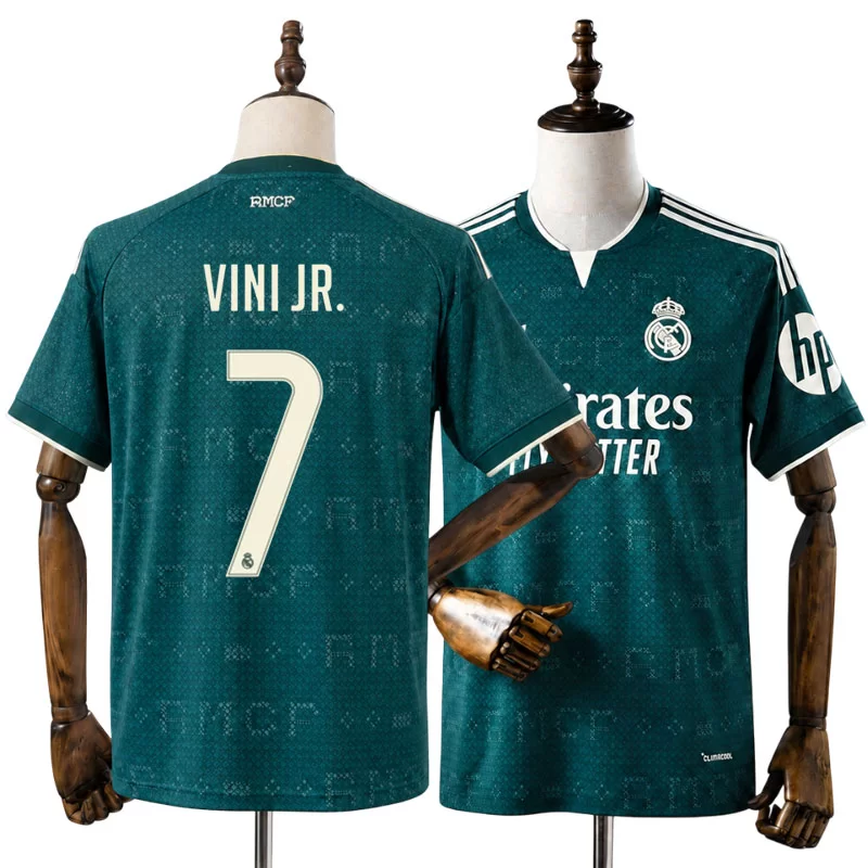 Real Madrid 2026/27 Vinícius Júnior 7 Bortatröja Herr Grön Fotbollströja